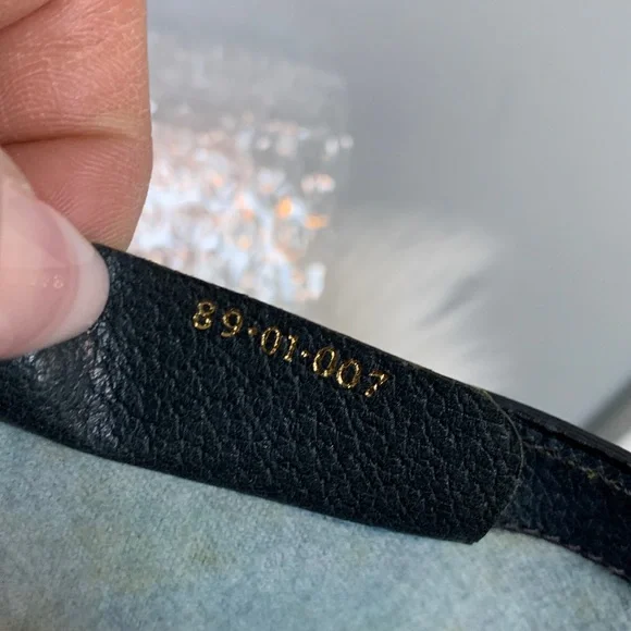 Authentic and vintage navy blue Gucci Ophidia Sherry Line XL clutch - Picture 15 of 17